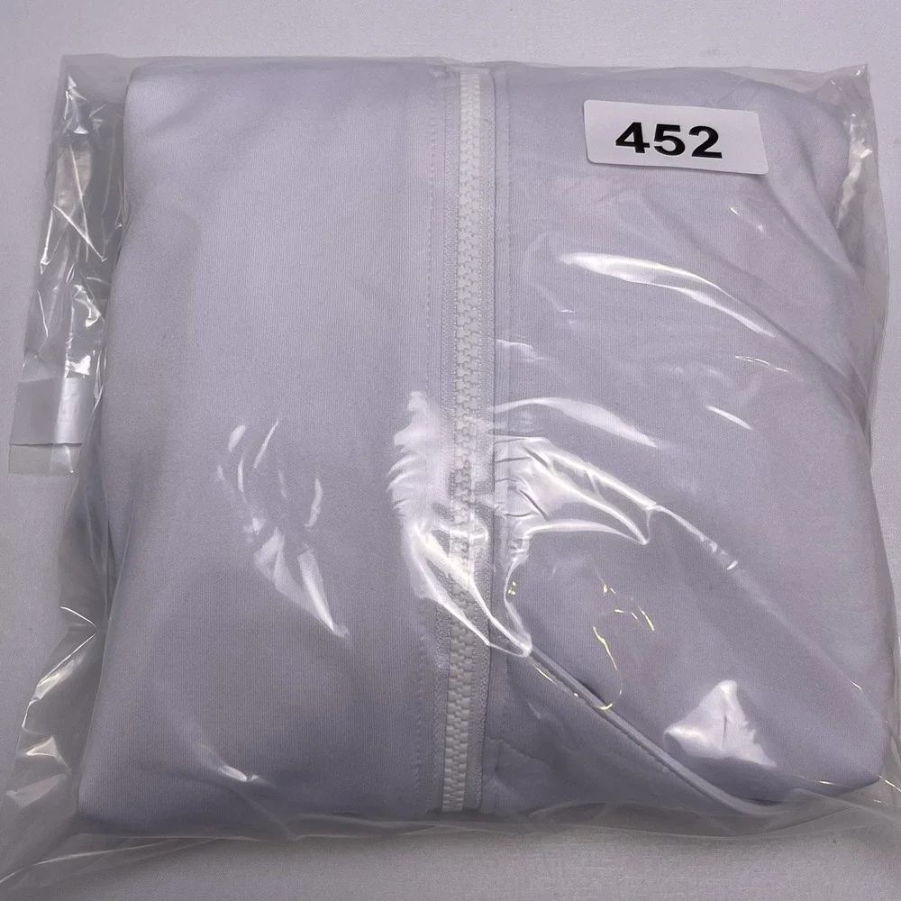 IBKUL Women's Small White Full Zip Jacket‎ Icefil Cooling UPF 50+ Mock Neck